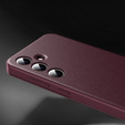 Etui z klapką do Samsung Galaxy S24 FE, Smart View Wallet, bordowe