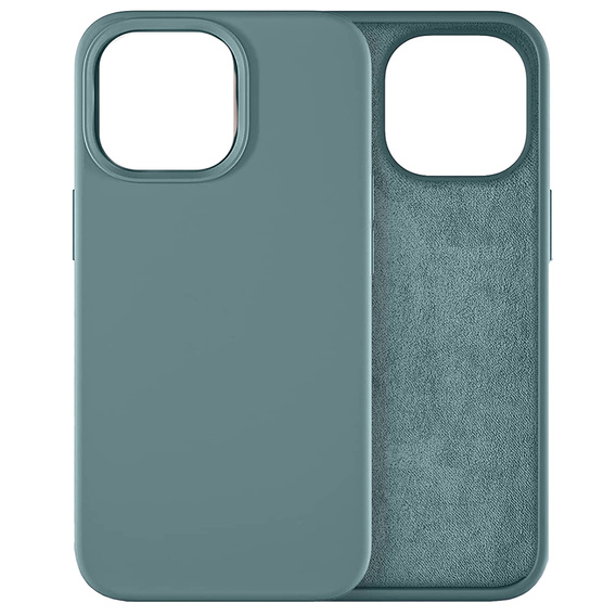 Etui do iPhone 14 Pro Max, Silicone Lite, zielone