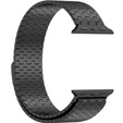 Stalowa Bransoleta do Apple Watch 1/2/3/4/5/6/7/8/9/10/11/SE Ultra 1/2/3 42/44/45/46/49mm, Czarna