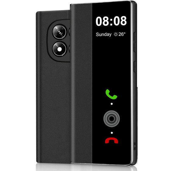 Etui z klapką do Xiaomi Redmi Note 15 Pro 5G, Side View, czarne