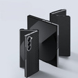 Etui Dux Ducis Bril Series do Samsung Galaxy Z Fold7 5G – czarne, skórzane, z funkcją podstawki