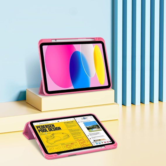 Etui do iPad 11" 2025 A16 (11 gen.) / iPad 10.9" 2022 (10 gen.), Smartcase, różowe