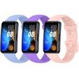Pasek Silikonowy do Huawei Band 8 / Huawei Band 9 / Huawei Band 10, Różowy, Niebieski, Fioletowy