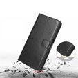 Etui z klapką do Xiaomi 13 Ultra, Crazy Horse Wallet, czarne