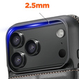 Etui z klapką 2w1 SUTENI do iPhone 17 Pro, do MagSafe, czarne
