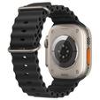 Pasek Silikonowy do Apple Watch 1/2/3/4/5/6/7/8/9/10/11/SE 38/40/41/42mm, Czarny