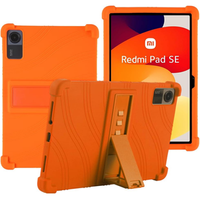 Etui silikonowe do Xiaomi Redmi Pad SE 11", Impact, pancerne, pomarańczowe