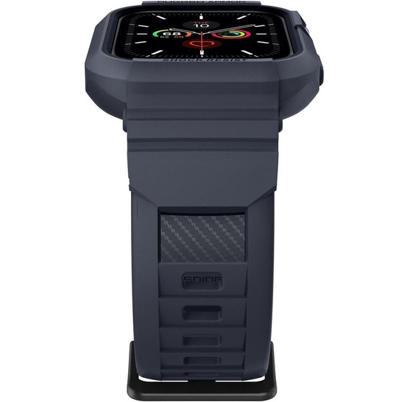 Pasek z etui Spigen do Apple Watch 4/5/6/7/8/9/SE 44/45mm, Rugged Armor Pro, charcoal grey