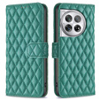 Etui z klapką do OnePlus 12 5G, Wallet, BINFEN COLOR, zielone