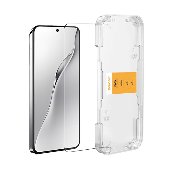 Szkło hartowane 0.18 mm do Xiaomi 15 – cienkie, 9H, z szybkim montażem i obsługą odblokowania twarzą i palcem
