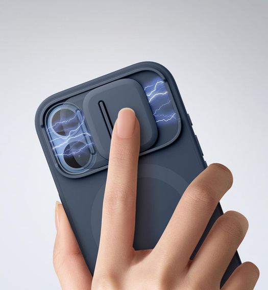 Etui do iPhone 17, Suritch Shockproof, do MagSafe – niebieskie