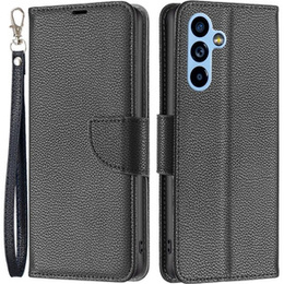 Etui z klapką do Samsung Galaxy A54 5G, Wallet Litchi Magnet, czarne