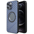 Etui R-JUST RJ57 do iPhone 12 Pro Max, pancerne, do MagSafe, niebieskie