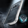 Etui LUPHIE do Nothing Phone 2a / 2a Plus, Armor Bumper, srebrne