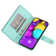 Etui z klapką do iPhone 16 Plus, Wallet Zipper Pocket, zielone