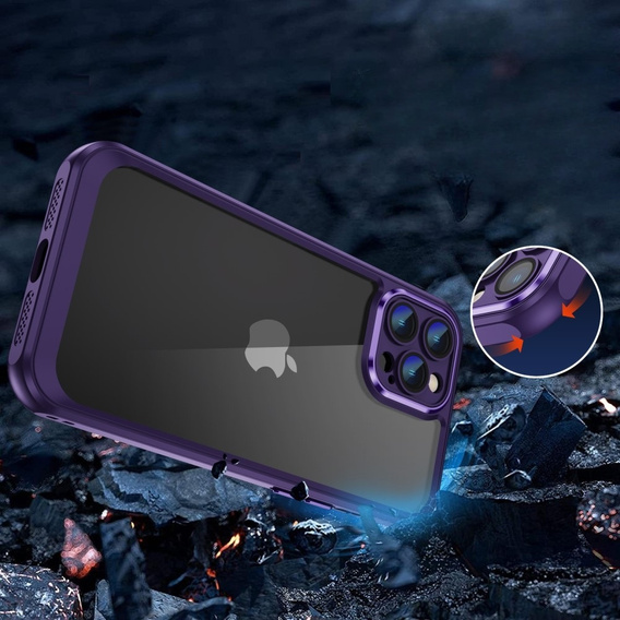 Etui do iPhone 12 Pro, ERBORD Impact Guard, ciemnofioletowe