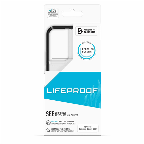 LifeProof Etui do Galaxy S22+ Plus, SEE, Czarne