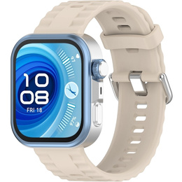 Pasek Silikonowy do Huawei Watch Fit 4 / 4 Pro / 3, Beżowy