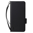 Etui do HTC U24 Pro 5G, Wallet Litchi Leather, czarne