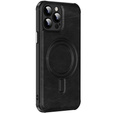 Etui magnetyczne do iPhone 15 Pro, do MagSafe, czarne