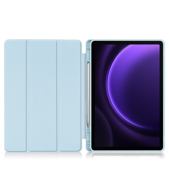 Etui do Samsung Galaxy Tab S9 FE / S10 FE, Smartcase z miejscem na rysik, niebieskie