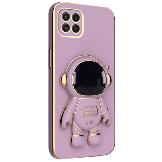 Etui do Samsung Galaxy A22 5G, Astronaut, fioletowe