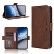 Etui z klapką do OnePlus Nord 4, Card Slot, brązowe