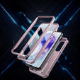 Etui pancerne do Samsung Galaxy A55, Dexnor Full Body (Two Frames), różowe