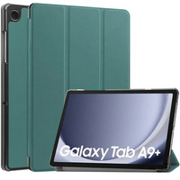 Etui do Samsung Galaxy Tab A9+, Tri-fold, z miejscem na rysik, zielone