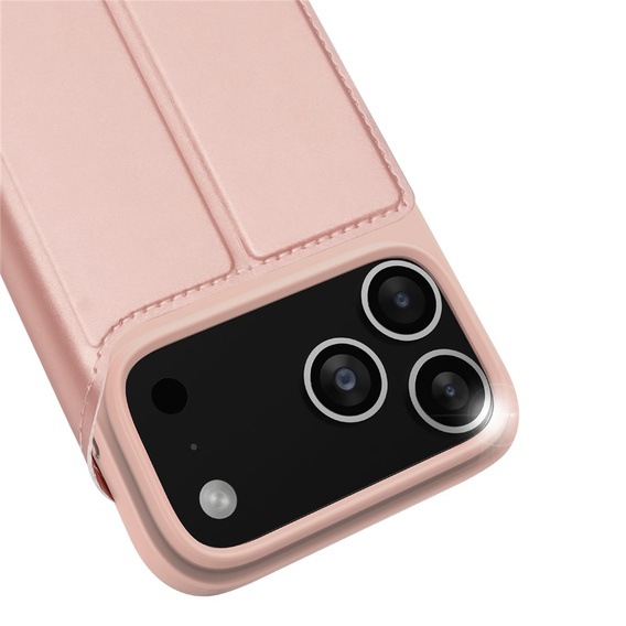 Etui z klapką Dux Ducis do iPhone 17 Pro Max, Skin Pro, różowe