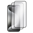 2x Szkło + szybka na aparat granatowa do iPhone 15 Pro Max, ERBORD Hartowane 3D