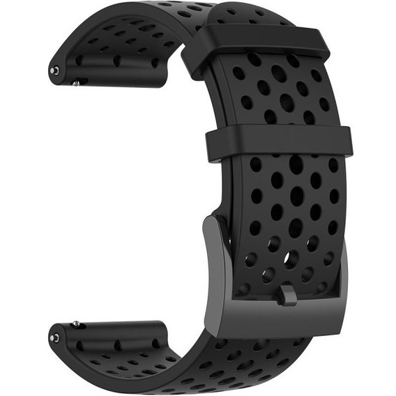 Pasek Silikonowy do Suunto 9 24mm - Czarny