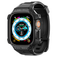 Pasek z etui Spigen do Apple Watch Ultra 1/2/3 49mm, Rugged Armor Pro, Czarny