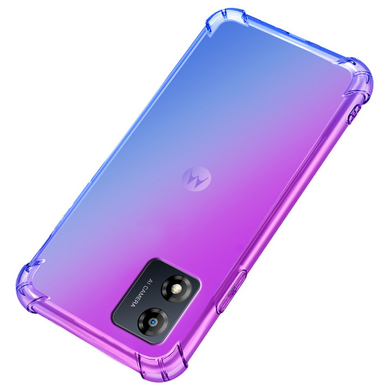 Etui Gradient Dropproof do Motorola Moto E13, Fioletowe / niebieskie