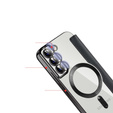 Etui z klapką do Samsung Galaxy S22 5G, RFID Wallet MagSafe z ochroną aparatu, czarne