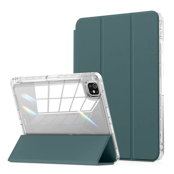 Etui do iPad Pro 11" 2024 (5 gen.), Smartcase Hybrid, z miejscem na rysik, zielone