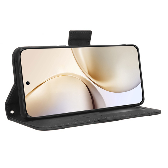 Etui z klapką do Realme 14 Pro 5G, Card Slot, czarne