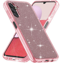 Etui do Samsung Galaxy A14 4G/5G, Glittery Powder, różowe