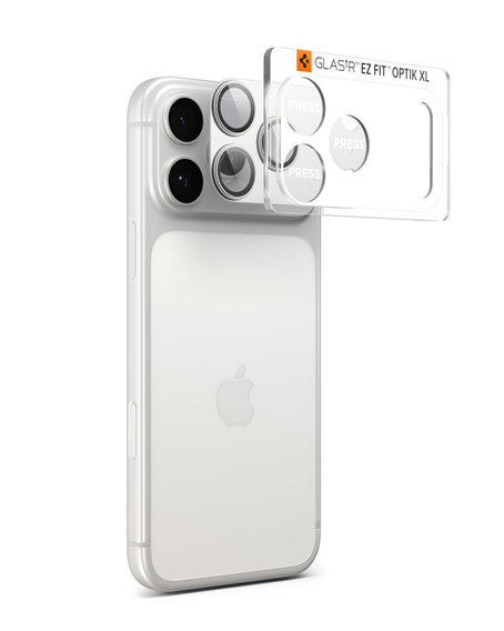 Osłona na obiektyw Spigen Optik Pro XL do iPhone 17 Pro Max, silver