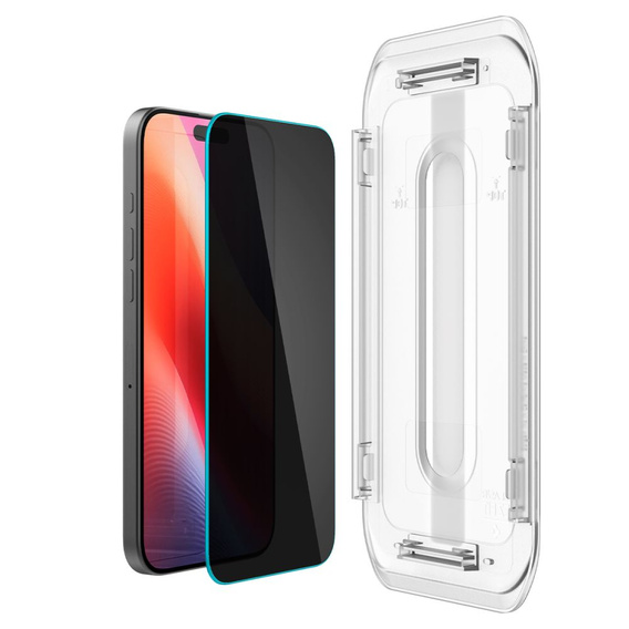 SPIGEN Szkło Hartowane Prywatyzujące do iPhone 17 Pro Max / 16 Pro Max, Glas.TR Privacy (2 sztuki)