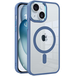 Etui Magnetyczne do Magsafe do iPhone 15 Plus, niebieskie