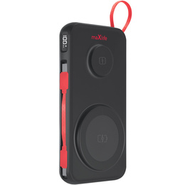 Power Bank Maxlife do iPhone Apple Watch AirPods, MXPB-08 10000 mAh, do MagSafe, czarny