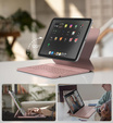 Etui z klawiaturą do iPad 11" 2025 A16 (11 gen.) / iPad 10.9" 2022 (10 gen.), Dexnor Magnetic Keyboard Touchpad, różowe