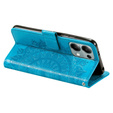 Etui z klapką do Xiaomi Redmi Note 13 Pro 4G / Xiaomi Redmi Note 14S / Xiaomi Poco M6 Pro 4G, Mandala, niebieskie