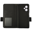 Etui z klapką do Xiaomi Redmi Note 12 5G / POCO X5 5G, Wallet Litchi Magnet, czarne
