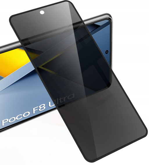 2x Szkło Prywatyzujące do Xiaomi Poco F8 Ultra, ERBORD Anti-Spy Hartowane