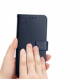 Etui z klapką do Samsung Galaxy A35 5G, Nappa Texture Wallet, niebieskie