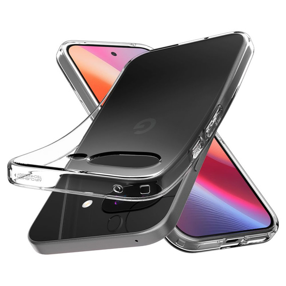 Etui Spigen do Google Pixel 9A, Crystal Flex, przezroczyste + Szkło Hartowane 9H