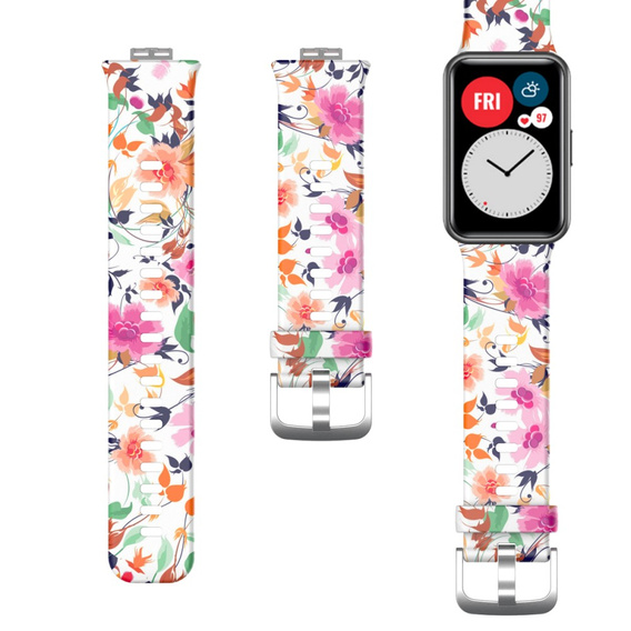 Pasek Smooth do Huawei Watch Fit, Beautiful Flower