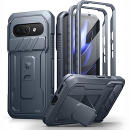 Etui pancerne do Google Pixel 9a, Dexnor Kickstand (Two Frames), niebieskie